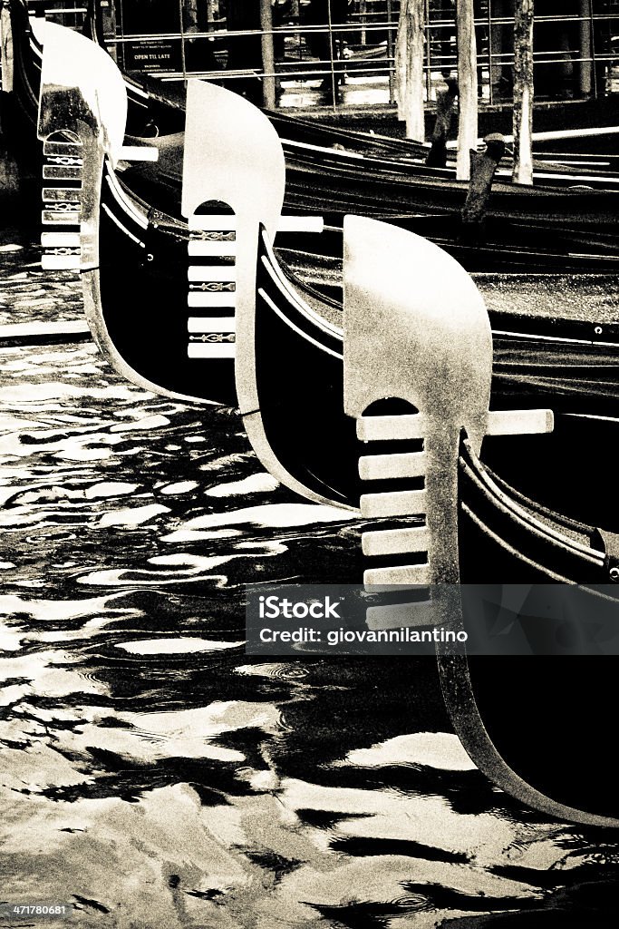 Gondole - Foto stock royalty-free di Acqua