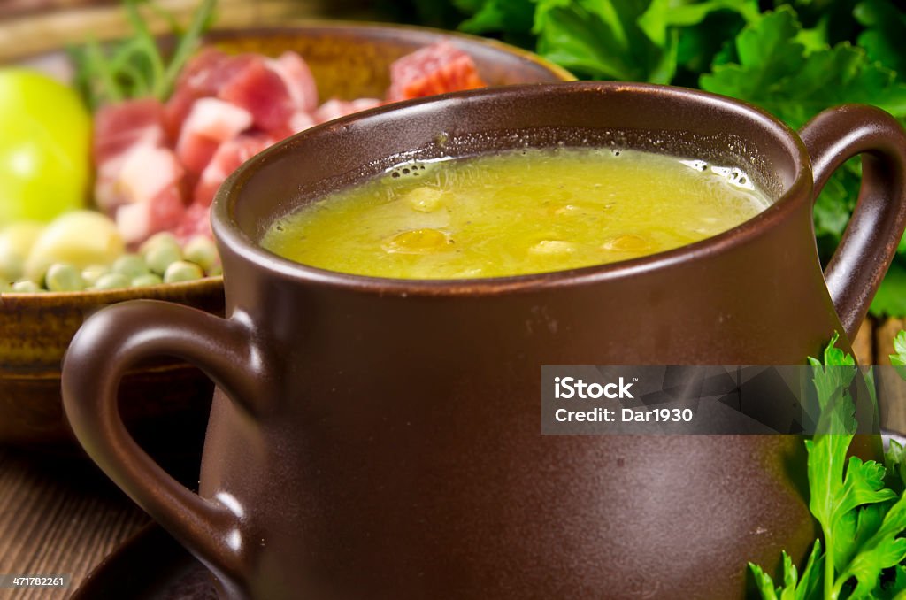 Sopa de ervilha - Foto de stock de Aipo royalty-free