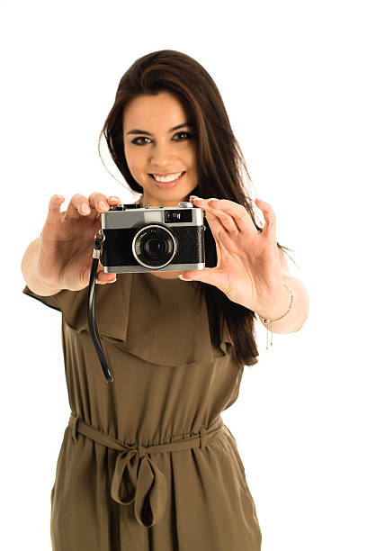 istock Attractive Woman with photo camera 471782266