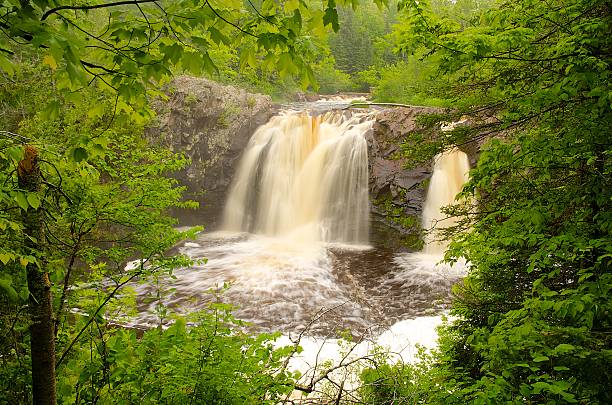 istock Little Manitou Falls, Pattison State Park. 471782523