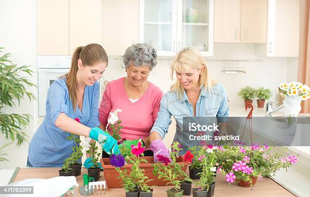 Três Gerações De Mulheres - Fotografias de stock e mais imagens de 20-29 Anos - 20-29 Anos, 50 Anos, 70 anos