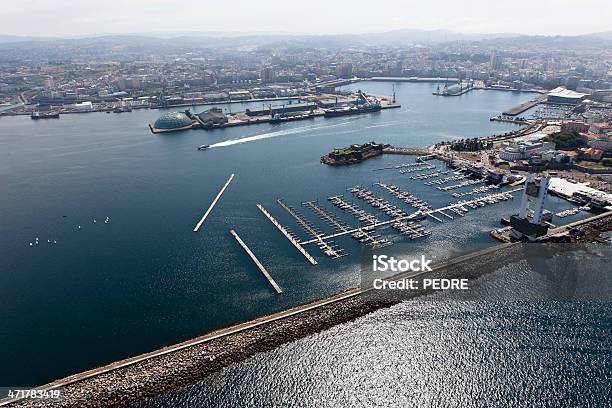 Veduta Aerea Di La Coruña - Fotografie stock e altre immagini di La Coruña - Città della Galizia - La Coruña - Città della Galizia, Veduta aerea, Ambientazione esterna