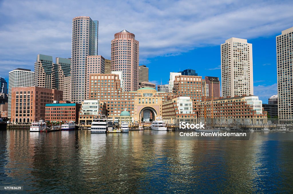 Bem-vindo a Boston - Royalty-free Porto de Boston Foto de stock