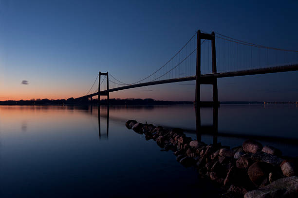 The New Little Belt Bridge in linking Jutland with the Island Fünen in Denmark. It was built in 1970.