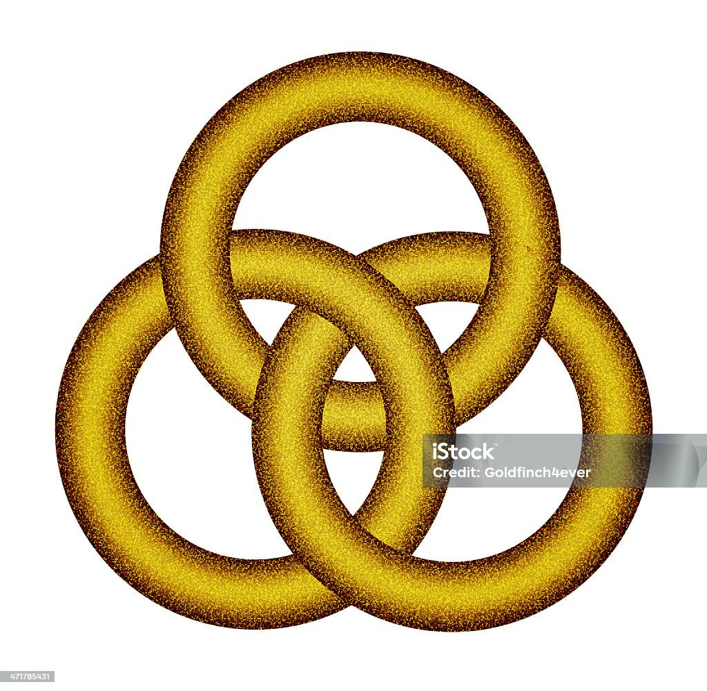 Drei GG gold Ringe-keltische Knoten - Lizenzfrei Abstrakt Stock-Illustration