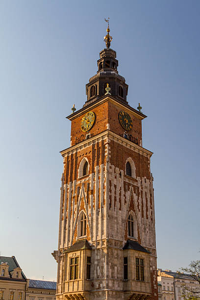 istock Town hall tower on main square of Krakow 471785583