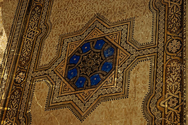 istock Old photo with interior details of an synagogue 471786524