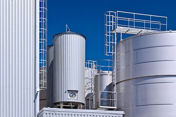 istock Steel containers in factory 471788011