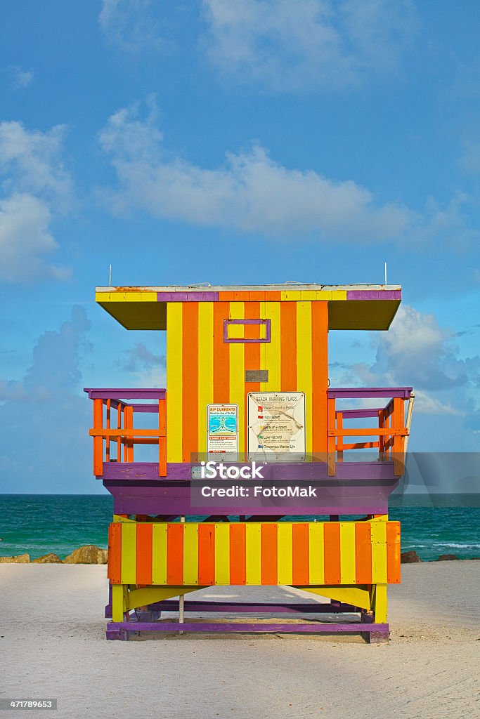 Miami Beach na Florydzie, USA, Art Deco, ratownik Dom - Zbiór zdjęć royalty-free (Ameryka)