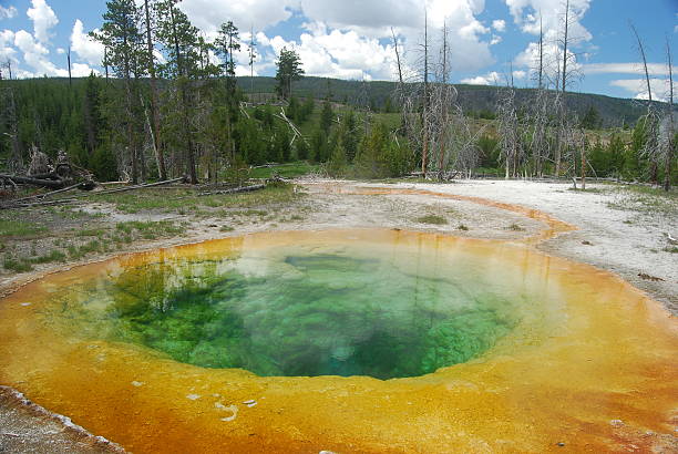 istock Full view of Morning Glory hot spring in Yellowstone 471789691