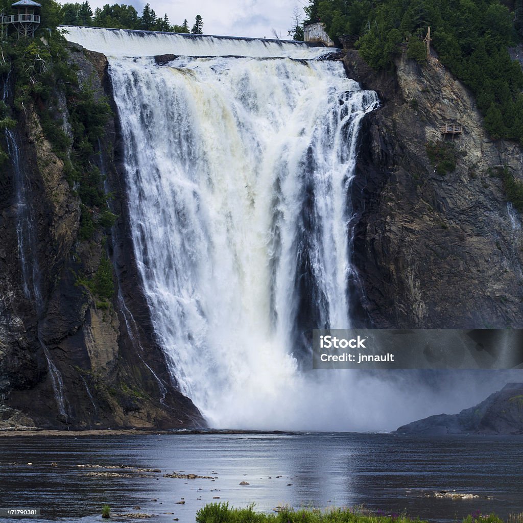 Montmorency Falls, Quebec City, Canada, Waterfall The Parc de la Chute-Montmorency is located just minutes from Quebec City. Between river and cliffs, is one of the most spectacular sites in the Quebec province.  Awe Stock Photo