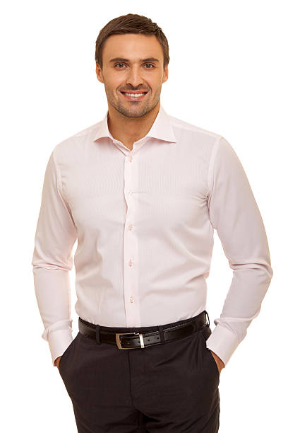 istock Well-dressed man. Charismatic businessman standing on white background 471791016
