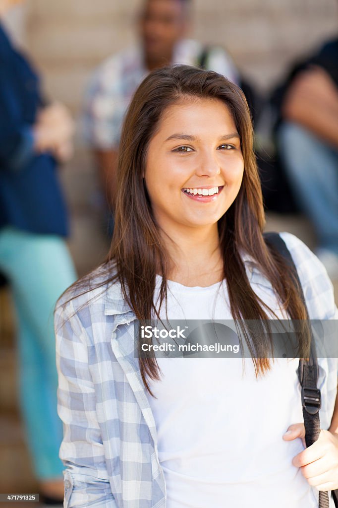 pretty student highschool - Foto de stock de A cuadros libre de derechos