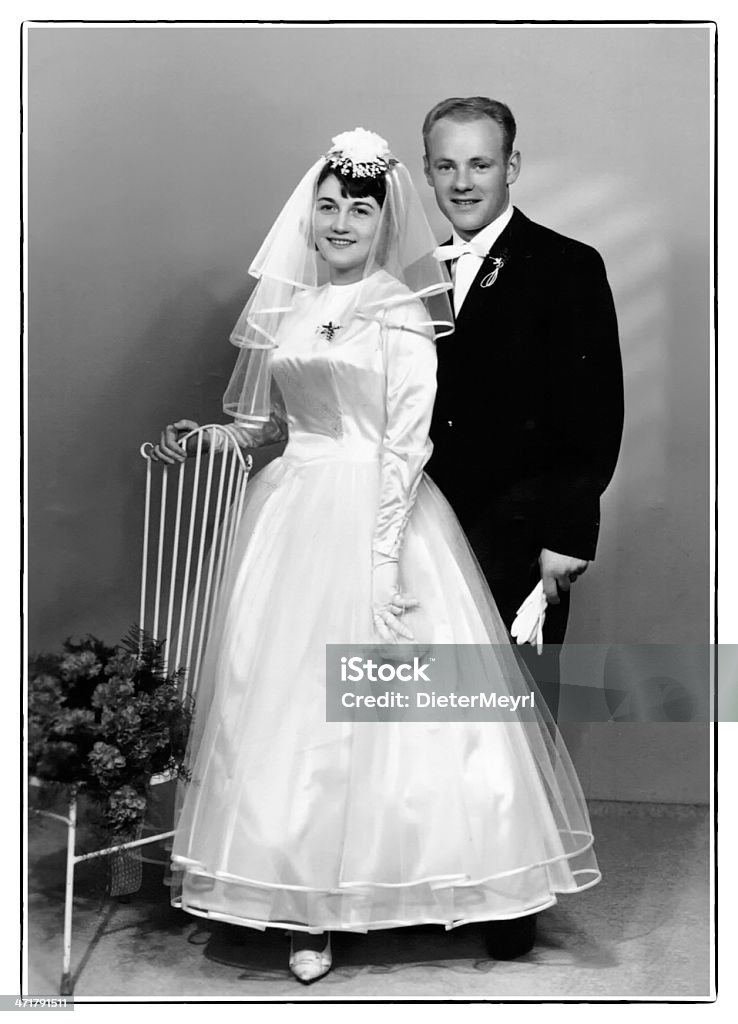 Retrò matrimonio - Foto stock royalty-free di Matrimonio