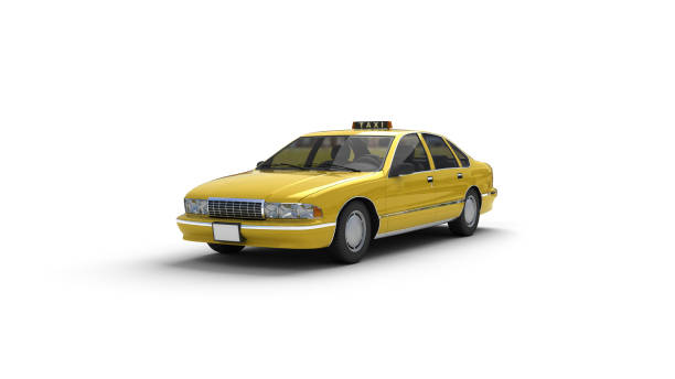 istock 3D computer model of yellow taxi cab 471791698