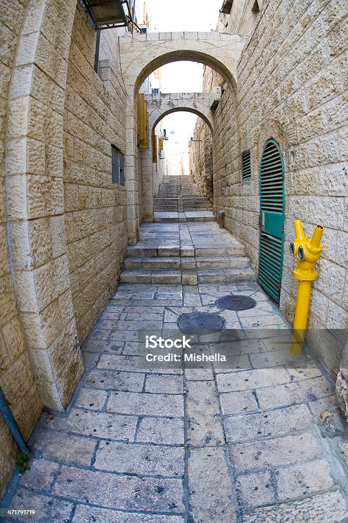 Old city of Jerusalem Alley Stock Photo