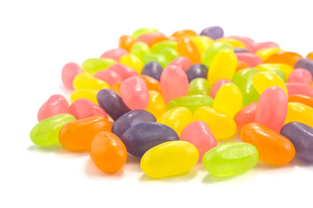 istock color Jelly Beans on white background 471792766