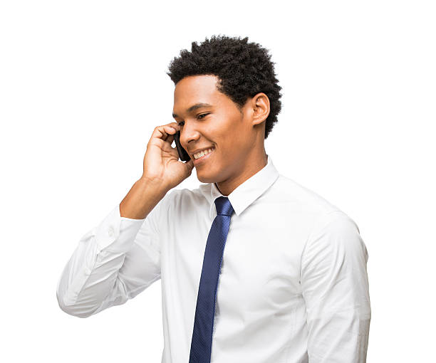 istock Young latin business man on phone 471794741