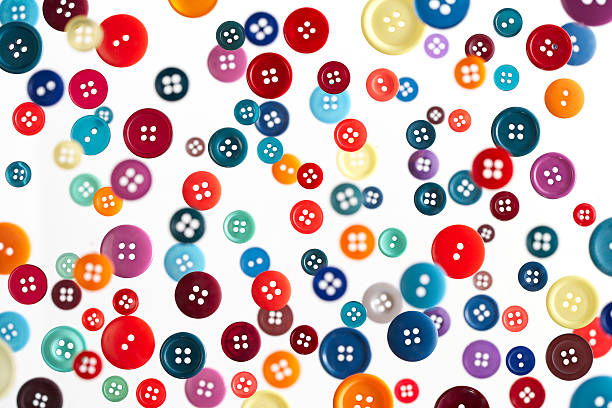 Coloured Buttons stock photo