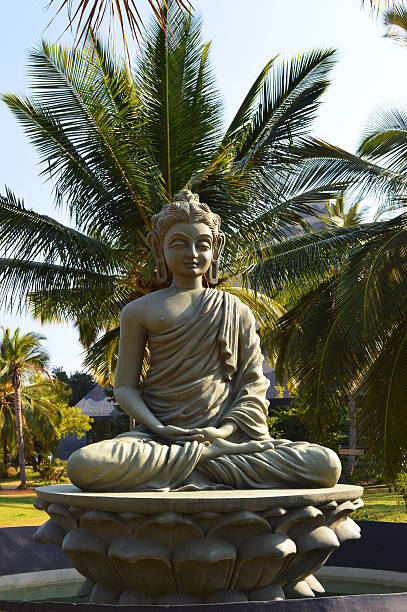 istock Giant Buddha sitting on lotus 471795478