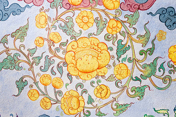 istock Traditional Thai style painting art on temple wall 471799658