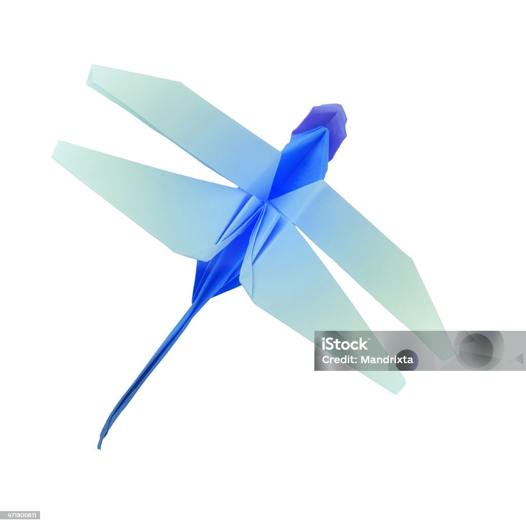 Papel dragonfly - Foto de stock de Origami royalty-free