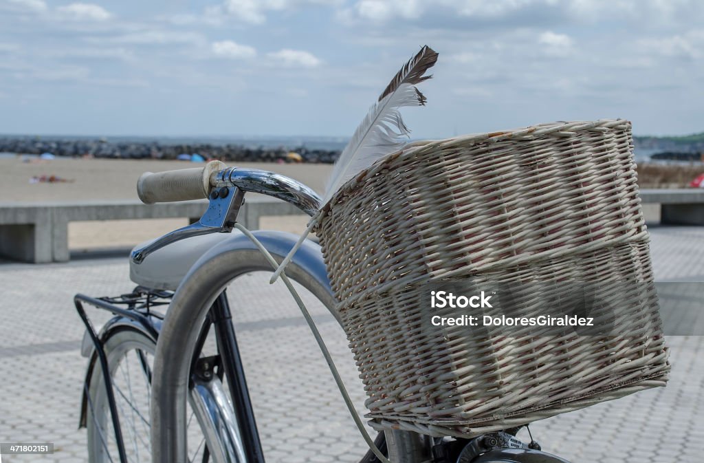 Bicicleta redondos - Royalty-free Alforje - Cesto Foto de stock