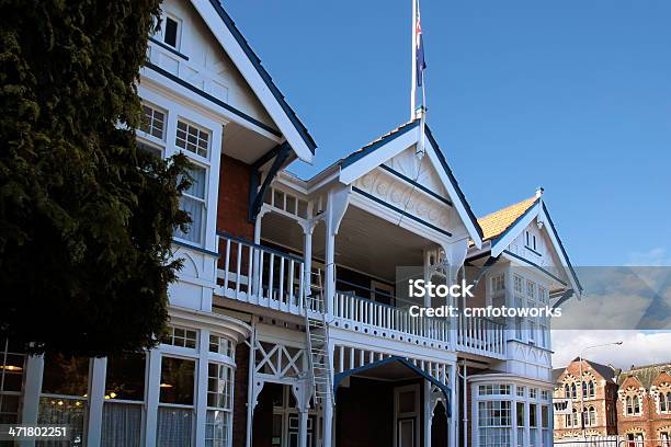 Photo libre de droit de Timber House Historique De Christchurch banque d'images et plus d'images libres de droit de Architecture - Architecture, Balcon, Bed and Breakfast