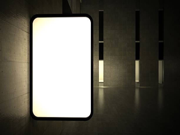 istock 3d blank street advertising billboard on wall 471802981