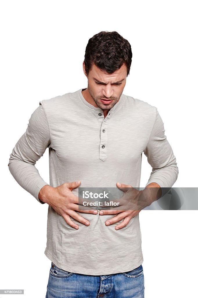 Este dores de barriga é muito penoso! - Foto de stock de 20 Anos royalty-free