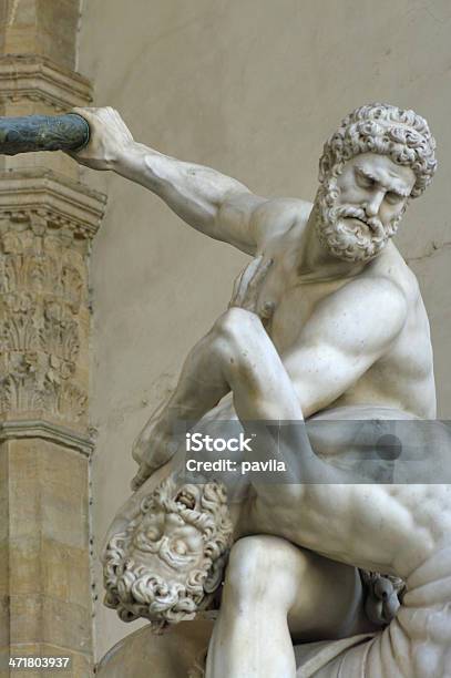 Hercules E Centauro Scultura A Firenze - Fotografie stock e altre immagini di Fare fatica - Fare fatica, Scultore, Statua
