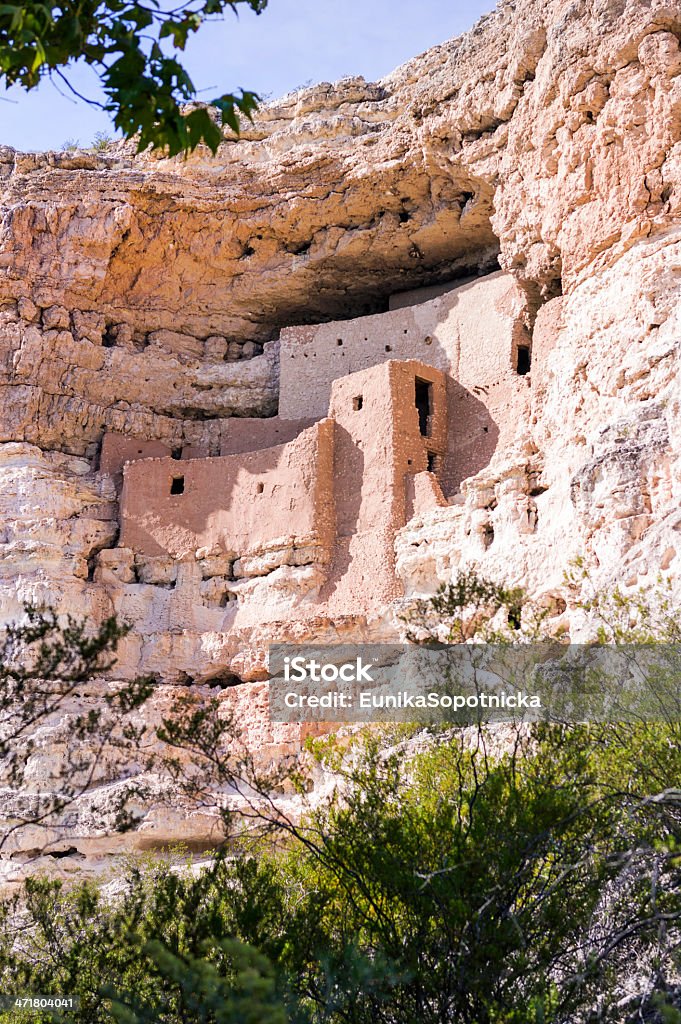 Castello di Montezuma monumento nazionale in Arizona - Foto stock royalty-free di Phoenix - Arizona