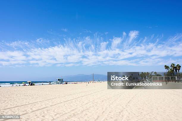 Venice Beach W Los Angeles Stany Zjednoczone - zdjęcia stockowe i więcej obrazów Ameryka - Ameryka, Bezchmurne niebo, Budka ratownika