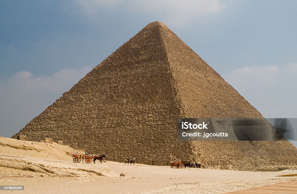 La Grande piramide Giza - Foto stock royalty-free di Piramide di Keope