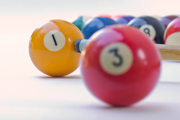 istock Focus on a 1-ball billiards at 471805073