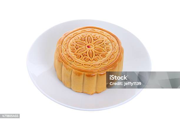 Mooncake China Foto de stock y más banco de imágenes de Al horno - Al horno, Alimento, Amarillo - Color