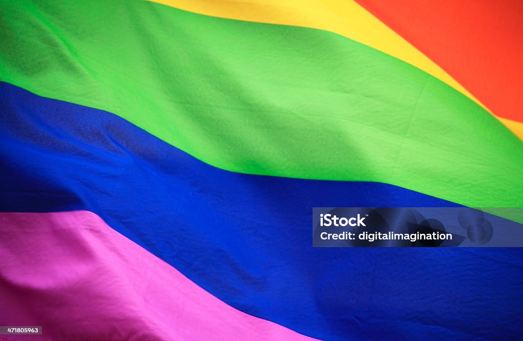 Радужный флаг - Стоковые фото Gay Pride Parade роялти-фри