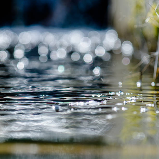 fast 流れる水 - stream waterfall abstract river ストックフォトと画像