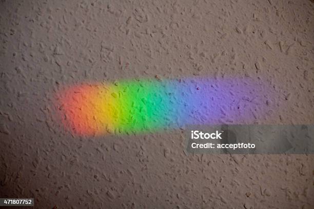 Natural Light Reflection On The Wall Color Spectrum Stock Photo - Download Image Now