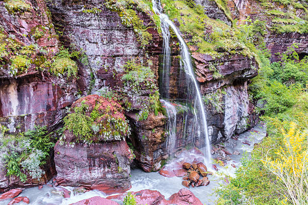 The Gorges de Cians is a canyon formed by the river Cians, with walls of red sandstone rock, whose origins date back to 250 million years. It is located in the Alpes-Maritimes department, in southeastern France.