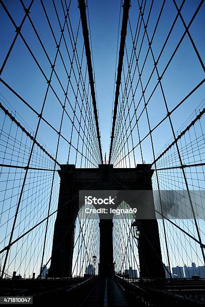 Puente De Brooklyn Foto de stock y más banco de imágenes de Aire libre - Aire libre, Alambre, Arco - Característica arquitectónica