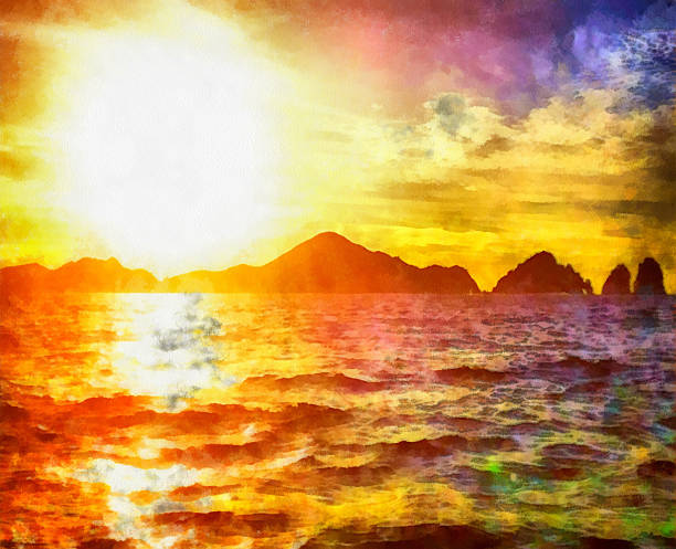 istock Beautiful sunset on the sea 471810533
