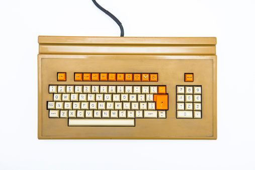 Old Fashioned Keyboard Stock Photo - Download Image Now - Computer ...