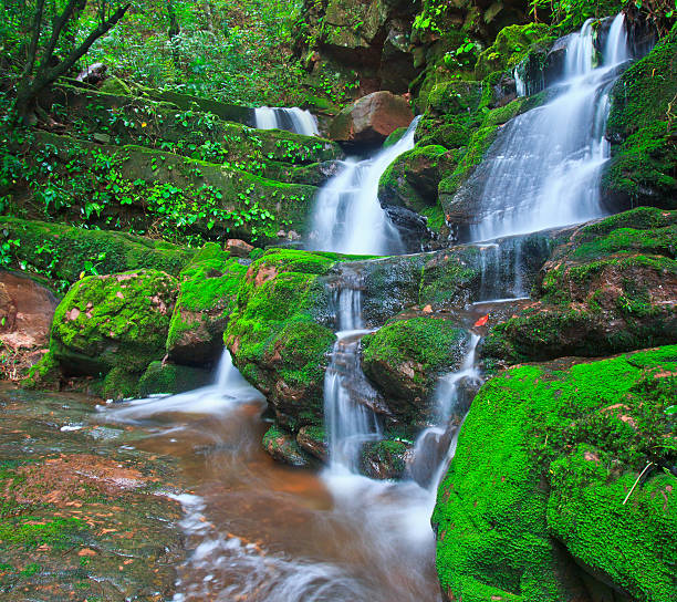 Beautiful Sai Thip Waterfall  Phu Soi Dao National Park, Uttaradit,Province Thailand