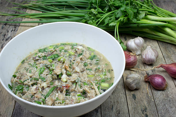 istock mackerel blened in preserved fish, thai food 471812212