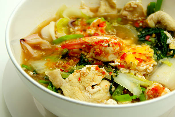 istock Thai Style Sukiyaki Soup with Pork and Seafood 471812955