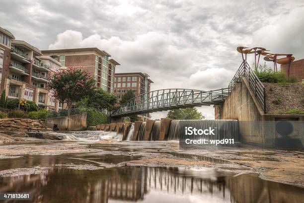 Foto de Hdr Falls Park No Rio Reedy e mais fotos de stock de Beleza natural - Natureza - Beleza natural - Natureza, Carolina do Sul, Cascata