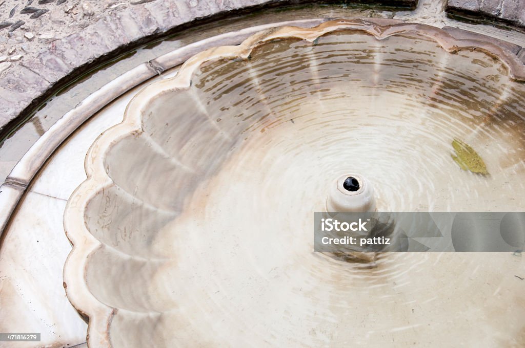 Brunnen im Garten des Generalife - Lizenzfrei Alhambra - Granada Stock-Foto