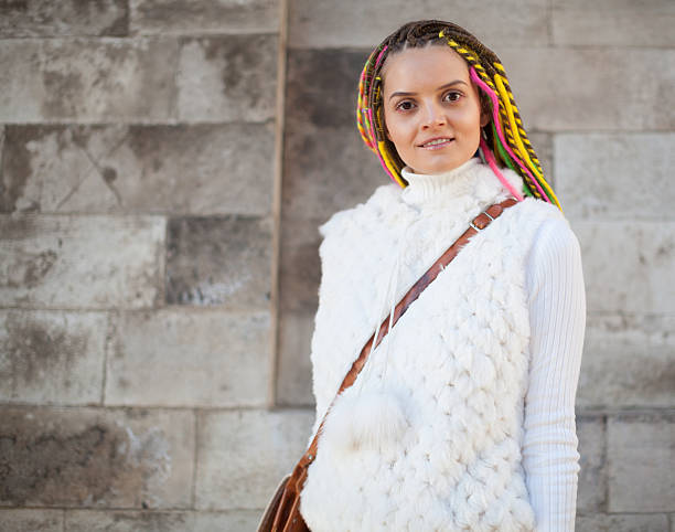 istock Beautiful girl with colored dreadlocks summer sunny day 471816978