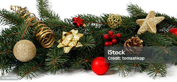 Foto de Decoração De Natal e mais fotos de stock de Bola de Árvore de Natal - Bola de Árvore de Natal, Branco, Comemoração - Conceito